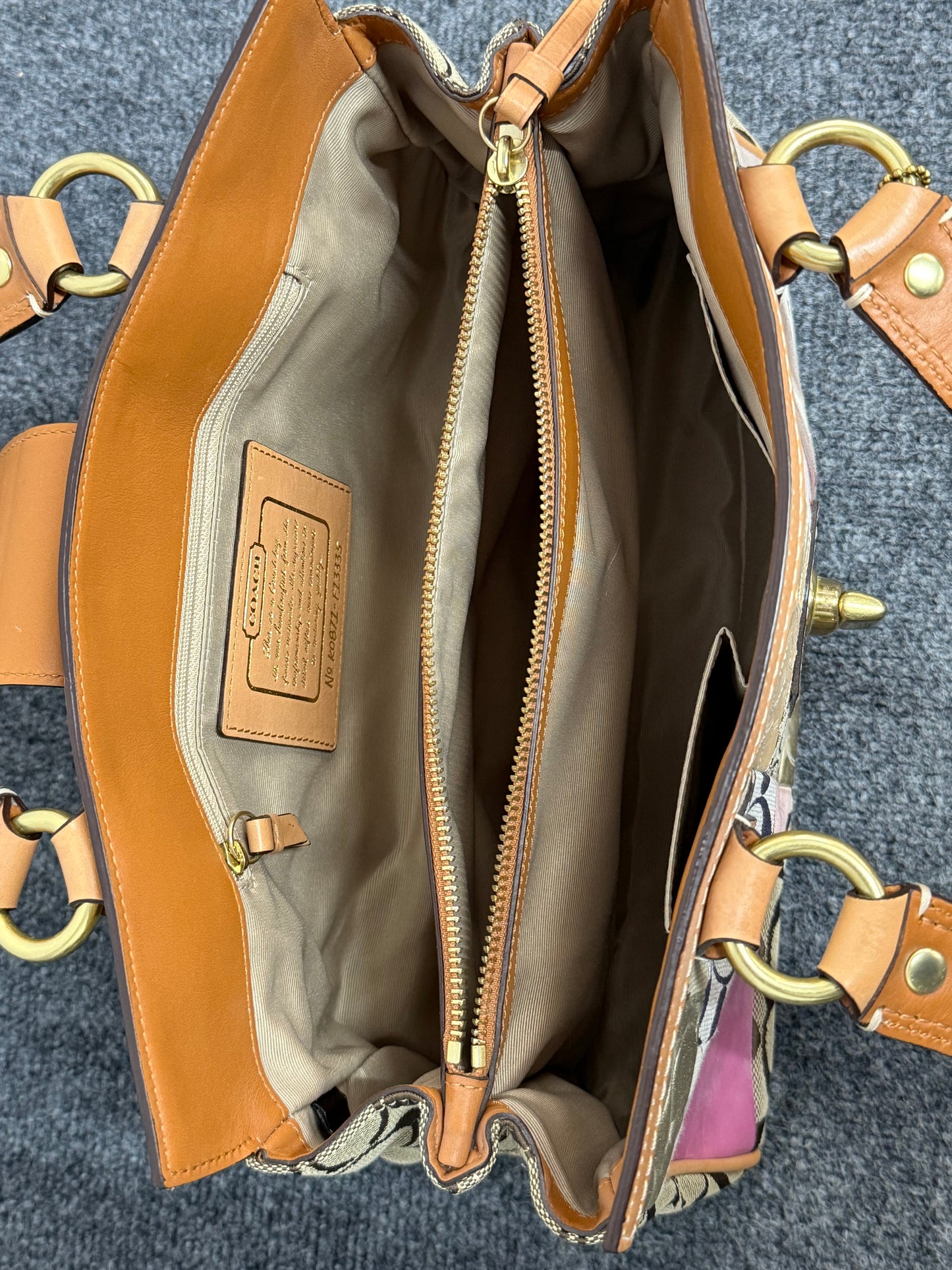 Authentic Coach Patchwork Signature Satchel -- Limited Edition Design