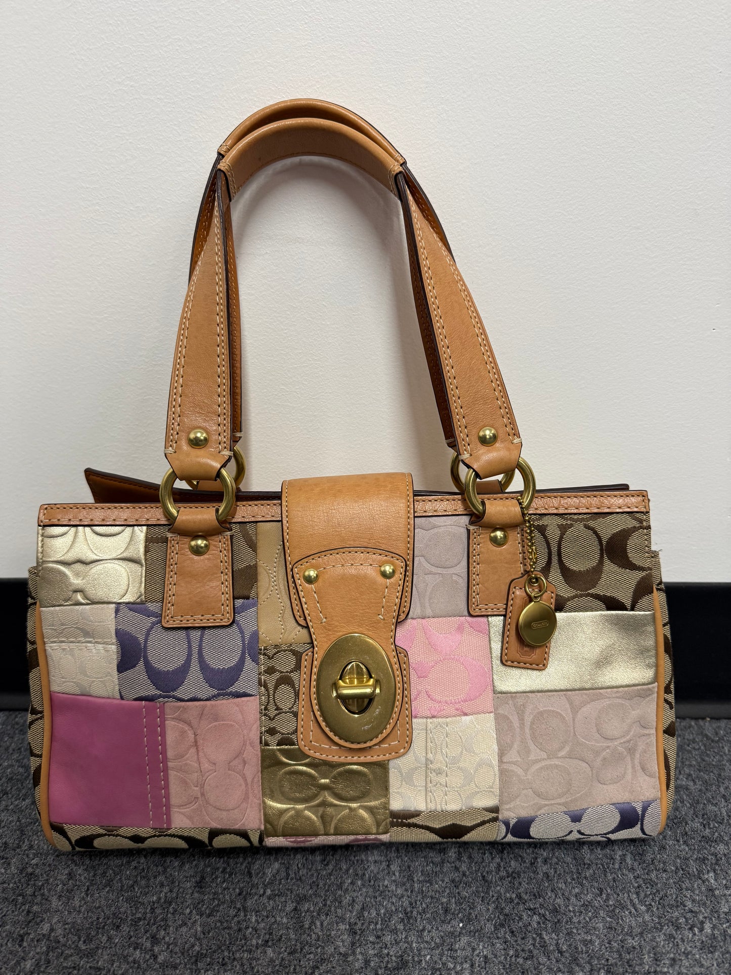 Authentic Coach Patchwork Signature Satchel -- Limited Edition Design
