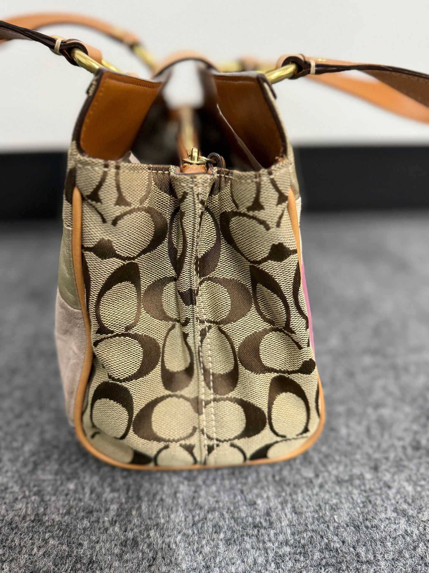 Authentic Coach Patchwork Signature Satchel -- Limited Edition Design