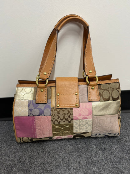 Authentic Coach Patchwork Signature Satchel -- Limited Edition Design