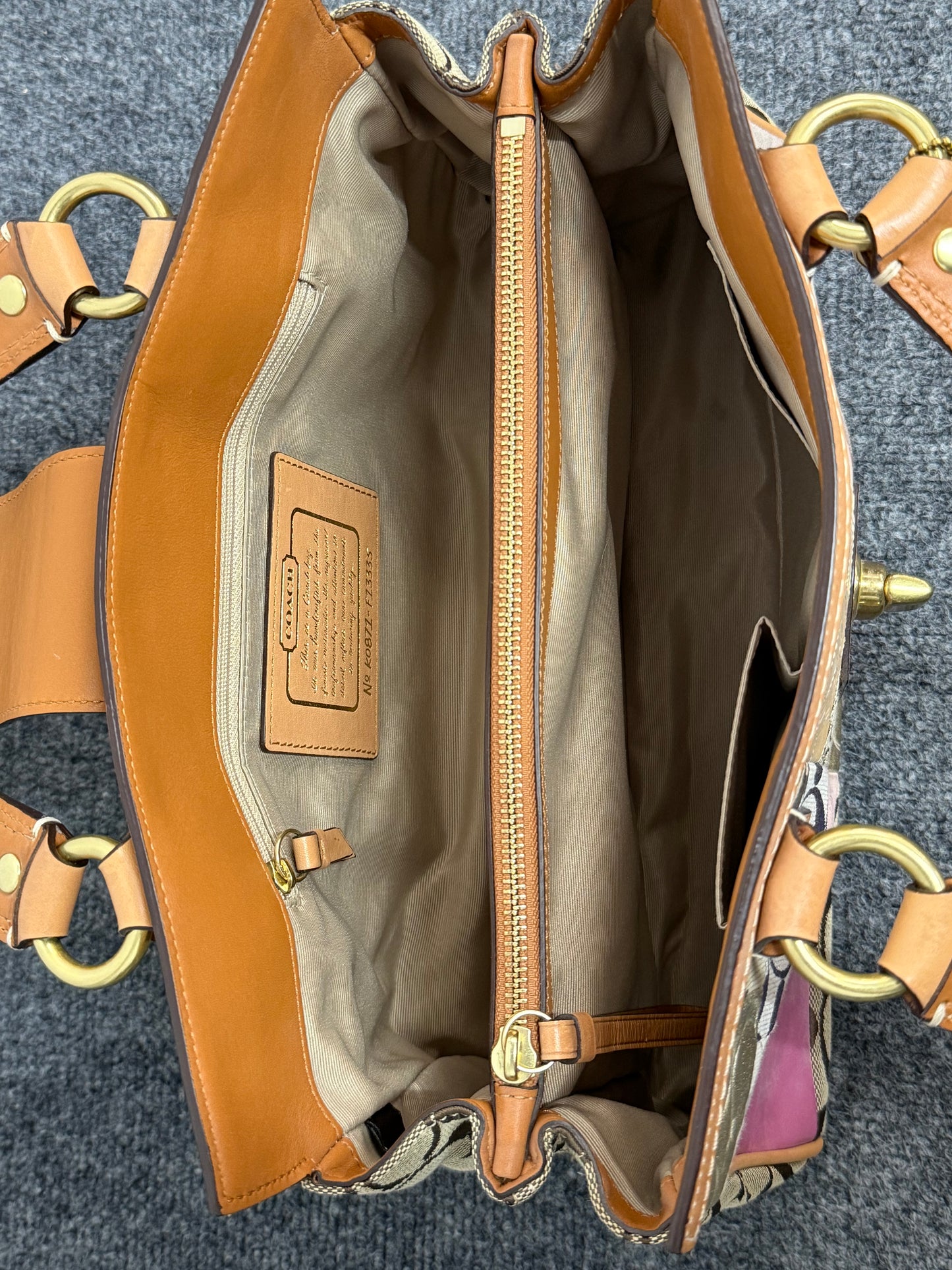 Authentic Coach Patchwork Signature Satchel -- Limited Edition Design